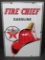 Texaco Fire Chief Gasoline pump sign, Made in USA, 12