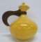 Vintage Bauer yellow pottery carafe, 9