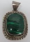 ATI 925 Mexico pendant, malachite, 2