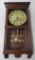 Vintage battery operated Coca Cola clock, working, 26 1/2