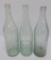Large John Graf and Supreme Beverage Co crown top bottles, aqua, 11