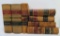 Seven leather bound law books, 1825-1913