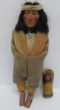 Skookums style souvenir doll and papoose