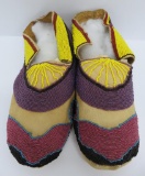 Native American Indigenous peoples beaded moccasins