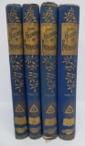 Four 1880's Masonic Freemasonry Historical books, Vol 1-4