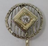 Diamond and Gold stick pin, 2 1/2