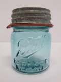 1/2 pint Perfect Mason jar, ball zinc lid, 10 on bottom
