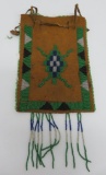 Native American leather and beaded 