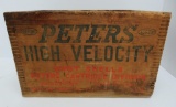 Peters High Velocity wooden shot box, 14 1/2