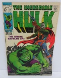 Marvel Hulk comic book, #112, 12 cent, 1969, Brute Battles On