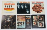 Six Beatles vinyl LP albums