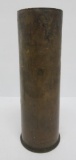 1917 WWI brass artillery shell casing, 11 1/2