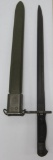 WWI US M1917 Gen Cut bayonet with sheath and belt hanger