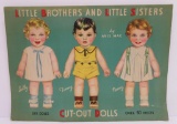 Vintage Avis Mac Little Brothers and Little Sisters paper doll set