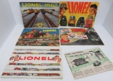 Five vintage Lionel Train catalogs, 1949-1955
