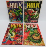 Four 1967 & 1968 Hulk Marvel Comics, #103. #106, #108 and #113