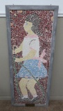 c 1960's Large Mosaic of girl jumping rope, 51