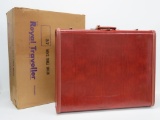 Royal Traveller Men's Three Suiter suitcase with box, Colorado Brown color
