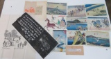 14 Japanese prints and wood block prints