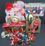 About 30 vintage retro Christmas ornaments