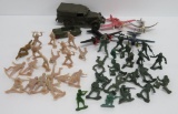 Military toy lot, plastic, soldiers and vehicles