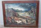 Autumn -Return of the Herd framed print, Pieter Breughel, 34 1/4