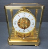 Atmos VIII clock with box, Jaeger Le Coultre, perpetual motion clock, round face, 9