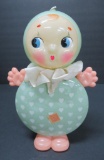 Very cute celluloid doll rattle, 8