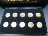 GOLD AND SILVER FIVE-CENT SET