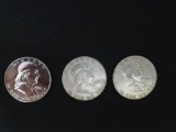 1961 FRANKLIN 1/2 DOLLAR + 2 COINS
