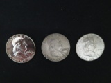 1962 FRANKLIN 1/2 DOLLAR + 2 COINS