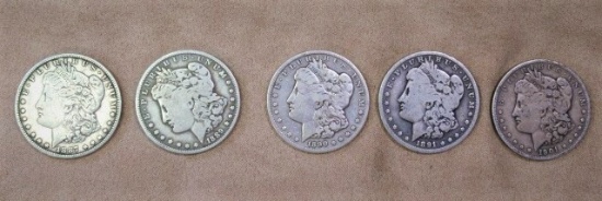5 SILVER DOLLAR MORGAN