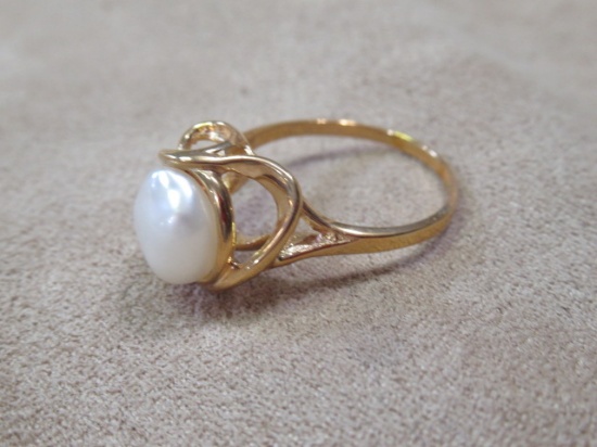 PEARL& DIAMOND RING