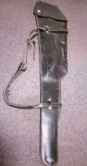 OLD LEATHER SCAHBBARD
