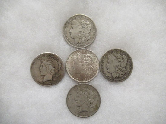 5 SILVER DOLLARS