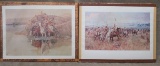 2 OLD C M RUSSELL PRINTS