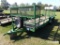 20' Trailer: T/A, Bumper-pull, 7000 lb. Axles, Ramp, Rail Sides