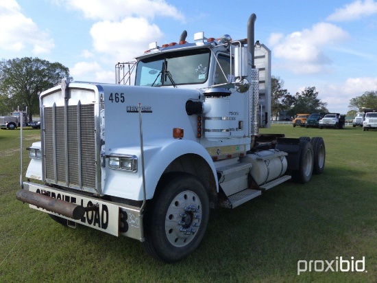 1997 Kenworth W900 Truck Tractor, s/n 1XKWDR9X9VJ741465: T/A, Day Cab, 13-s