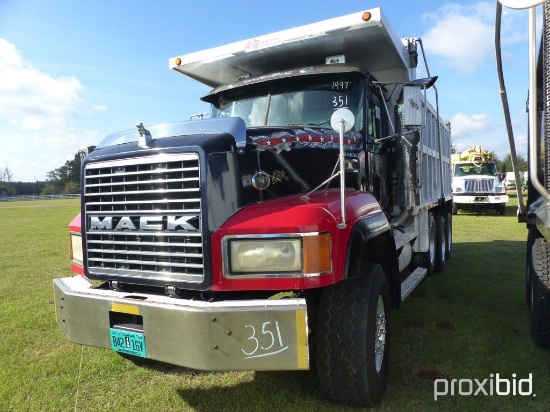 1997 Mack CL713 Tri-axle Dump Truck, s/n 1M2A082C2VW005168: 460hp Eng., 18-