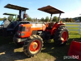 Kubota M8200 MFWD Tractor, s/n 53097: 2-post Canopy, Hour Meter Shows 1102