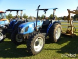 New Holland TN75A MFWD Tractor, s/n HJE057269: Diesel, 2-post Canopy, Hour