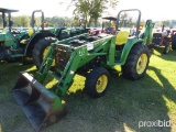 John Deere 4700 MFWD Tractor, s/n LV4700H175136: Loader w/ Bkt., Backhoe At