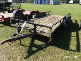 Shopbuilt 16' Trailer (No Title - Bill of Sale Only): T/A, 3500 lb Axles, S