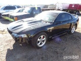 1999 Ford Mustang, s/n 1FAFP4047XF203979 (Salvage): 2-door, Auto, Transmiss