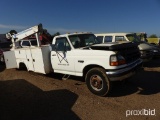 1997 Ford F-Series Service Truck, s/n 1FDLF47FXVEC94977 (Salvage - No Title