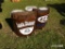 (2) Whiskey Barrel Signs: Bud Light & Jack Daniels