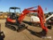 2015 Kubota KX71 Mini Excavator, s/n 20961: Hour Meter Shows 332 hrs