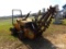 Case 360 Trencher, s/n JAF0225515: Push Blade, Hour Meter Shows 1034 hrs