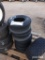 (4) 18x8.5x8 Unmounted Tires (Flood Damaged): Unused