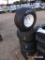 (4) 18x8.5x8 Used Tires and Rims (Flood Damaged)